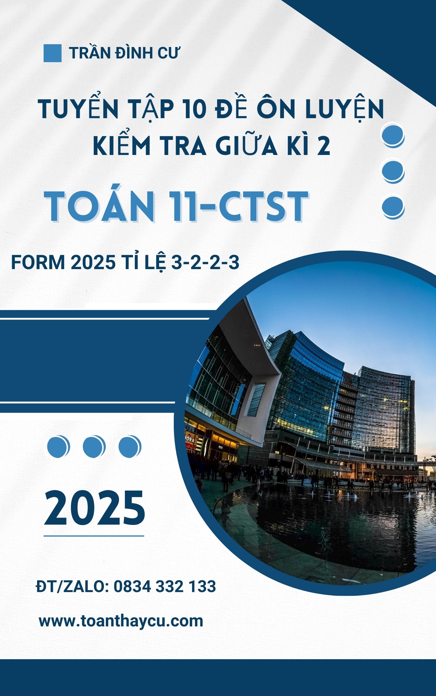 TUYỂN TẬP BỘ ĐỀ THI ÔN LUYỆN KIỂM TRA GIỮA KÌ 2 TOÁN 11 CTST THEO FORM ...